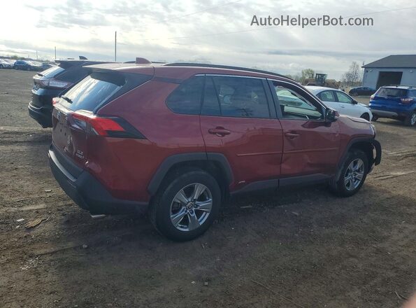 4T3RWRFV2NU067618 2022 TOYOTA RAV4 Бордовый Задняя правая четверть