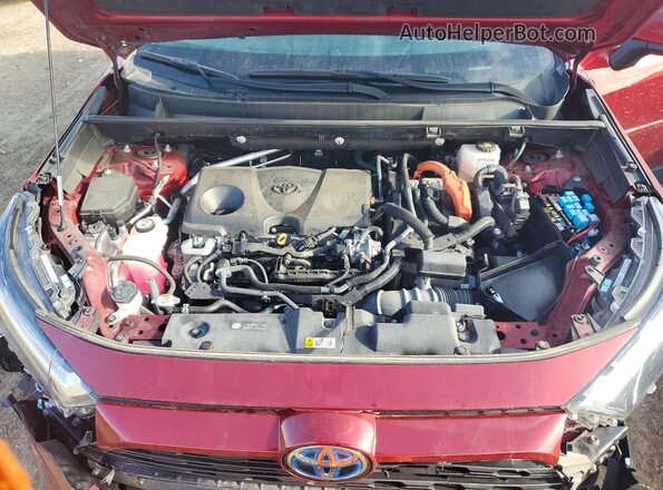 4T3RWRFV2NU067618 2022 TOYOTA RAV4 Бордовый Вид подкапотного пространства