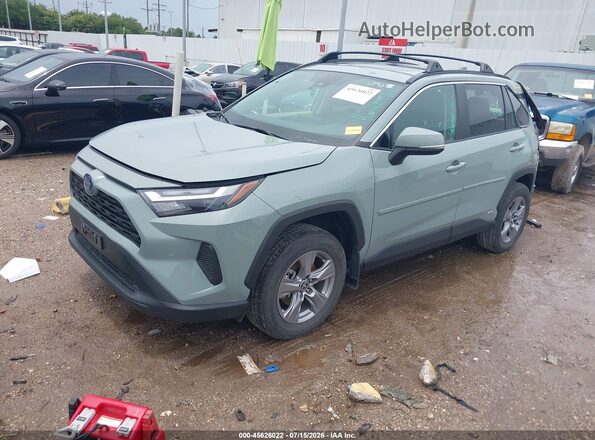 4T3RWRFV2NU075783 2022 TOYOTA RAV4 HYBRID Gray Առջևի ձախ երեք քառորդ տեսարան