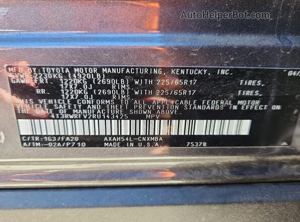 4T3RWRFV2RU143425 2024 TOYOTA RAV4 Gray 360 interior view