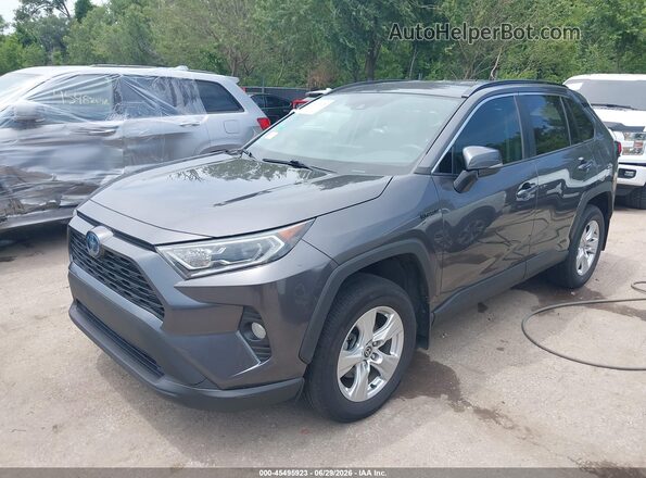 4T3RWRFV3MU026428 2021 TOYOTA RAV4 HYBRID Gray Передня ліва чверть