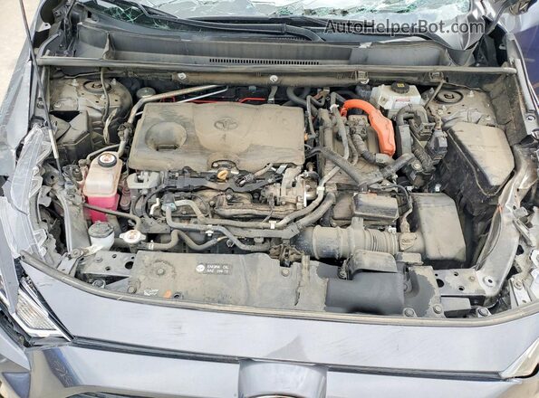 4T3RWRFV3MU027496 2021 TOYOTA RAV4 Gray Engine compartment view