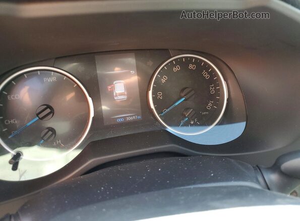 4T3RWRFV3NU058586 2022 TOYOTA RAV4 Blue ხელსაწყოთა პანელის ხედი