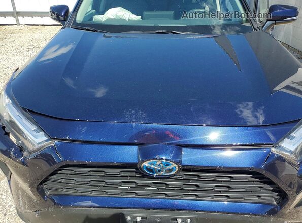4T3RWRFV3NU058586 2022 TOYOTA RAV4 Blue ძრავის განყოფილების ხედი