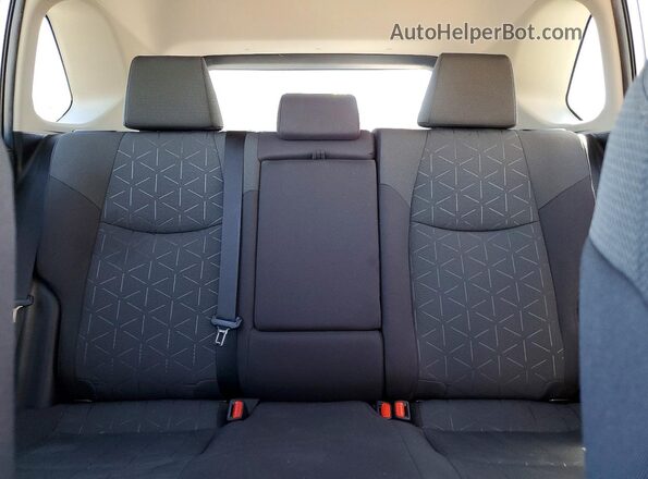 4T3RWRFV4MU029242 2021 TOYOTA RAV4 Silver უკანა სავარძლების ხედი