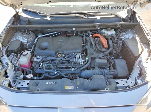 4T3RWRFV4MU029242 2021 TOYOTA RAV4 Silver ძრავის განყოფილების ხედი