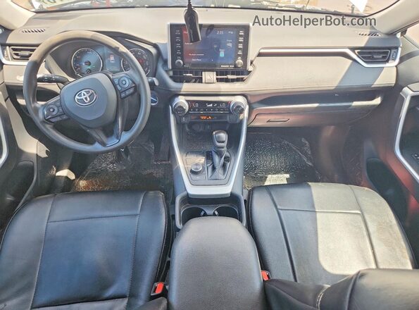 4T3RWRFV4MU043870 2021 TOYOTA RAV4 White Вид панелі приладів