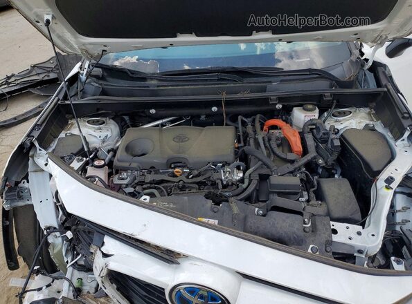 4T3RWRFV4NU068656 2022 TOYOTA RAV4 White ძრავის განყოფილების ხედი