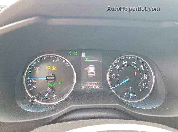 4T3RWRFV4NU068656 2022 TOYOTA RAV4 White ხელსაწყოთა პანელის ხედი