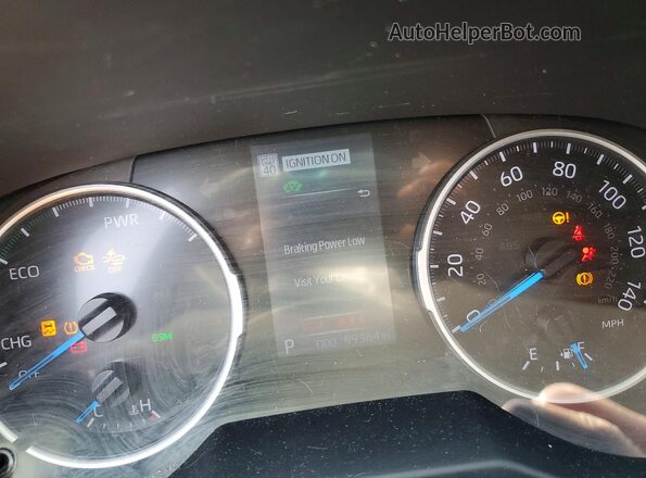 4T3RWRFV5MU027161 2021 TOYOTA RAV4 Серый Вид щитка приборов