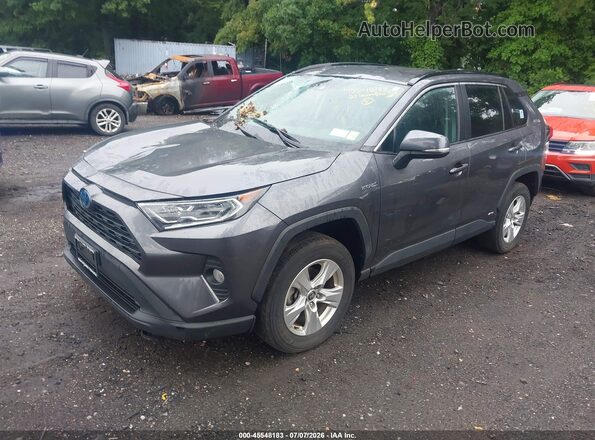 4T3RWRFV5MU045384 2021 TOYOTA RAV4 HYBRID Gray წინა მარცხენა ხედი სამი მეოთხედიდან