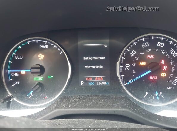 4T3RWRFV5MU045384 2021 TOYOTA RAV4 HYBRID Gray უკანა სავარძლების ხედი