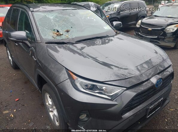 4T3RWRFV5MU045384 2021 TOYOTA RAV4 HYBRID Gray წინა ხედი
