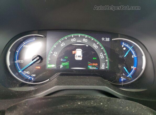 4T3RWRFV5PU082830 2023 TOYOTA RAV4 Серебряный Вид щитка приборов