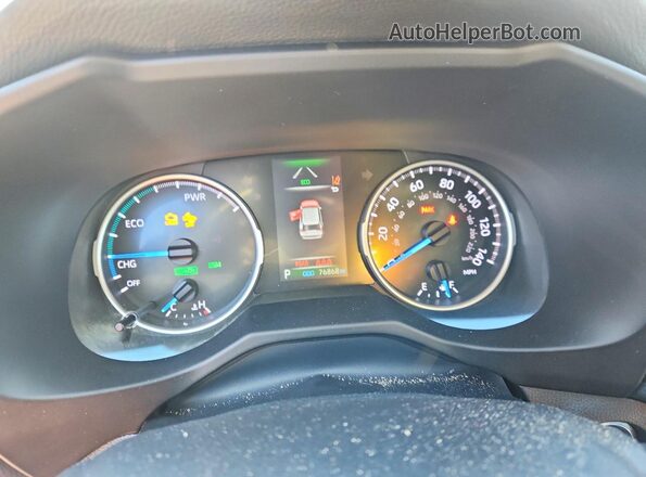 4T3RWRFV6MU028819 2021 TOYOTA RAV4 Blue Սարքավորումների վահանակի տեսք