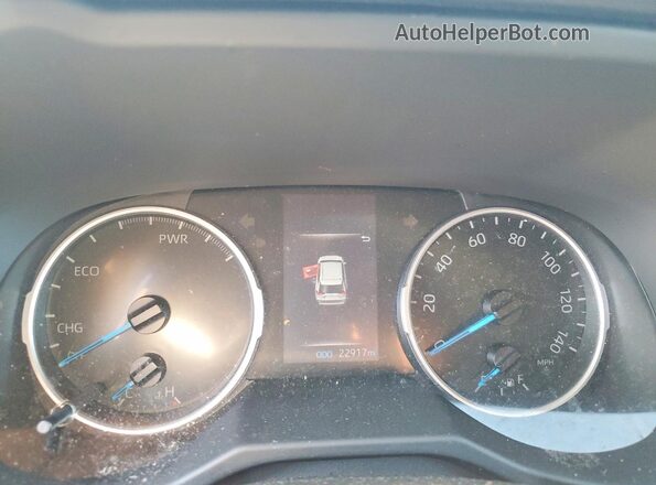 4T3RWRFV6NU063541 2022 TOYOTA RAV4 Silver Widok zestawu wskaźników