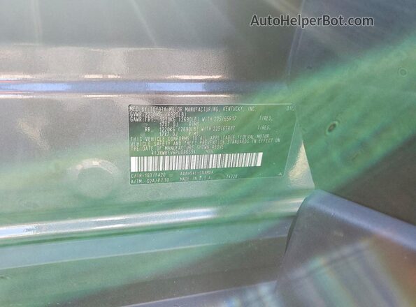 4T3RWRFV6PU086594 2023 TOYOTA RAV4 Charcoal VIN კოდის სტიკერის ხედი