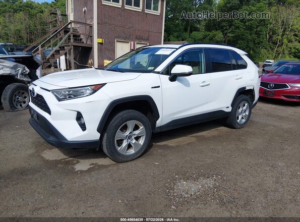 4T3RWRFV7MU044351 2021 TOYOTA RAV4 HYBRID Белый Передняя левая четверть
