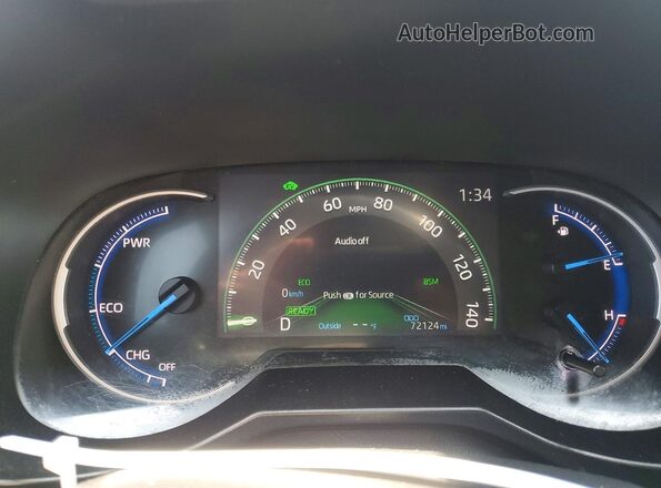 4T3RWRFV7PU091111 2023 TOYOTA RAV4 Black Սարքավորումների վահանակի տեսք