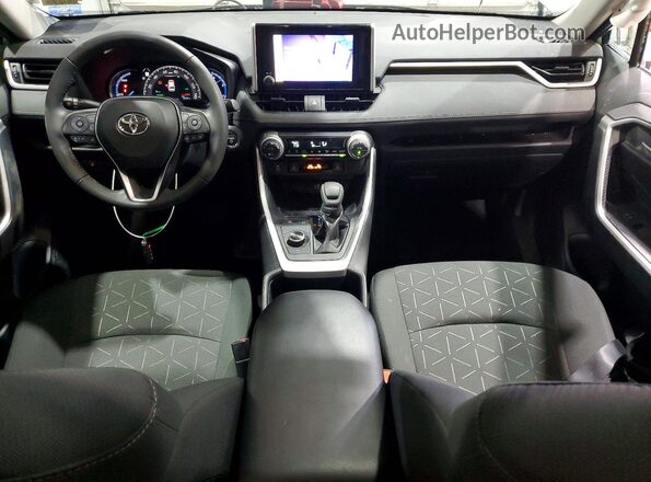 4T3RWRFV7PU099919 2023 TOYOTA RAV4 Green Dashboard view