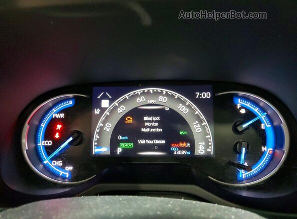 4T3RWRFV7PU099919 2023 TOYOTA RAV4 Green Instrument cluster view