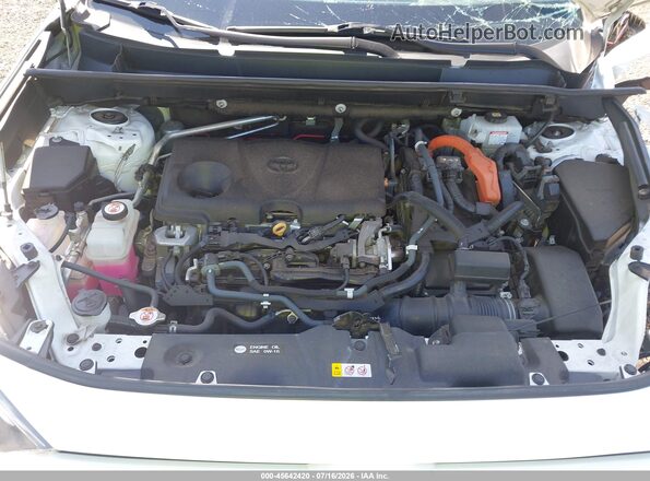 4T3RWRFV8MU023718 2021 TOYOTA RAV4 HYBRID White უკანა ხედი