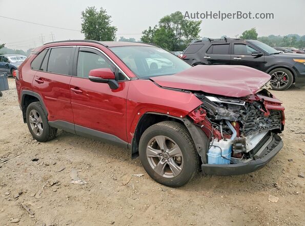 4T3RWRFV8NU057210 2022 TOYOTA RAV4 Burgundy Передня права чверть