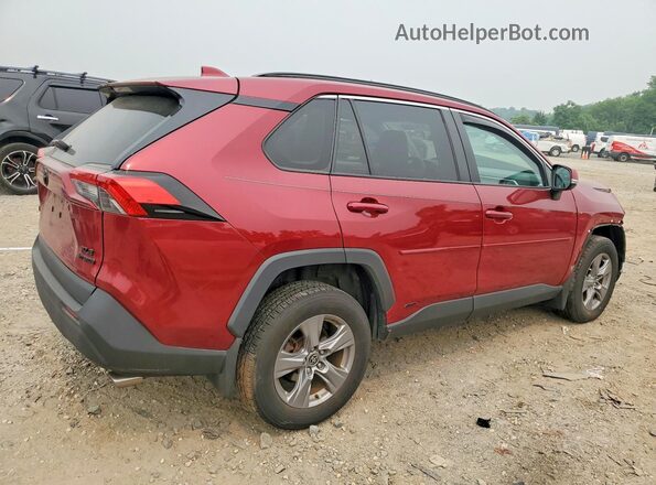 4T3RWRFV8NU057210 2022 TOYOTA RAV4 Burgundy Задня права чверть