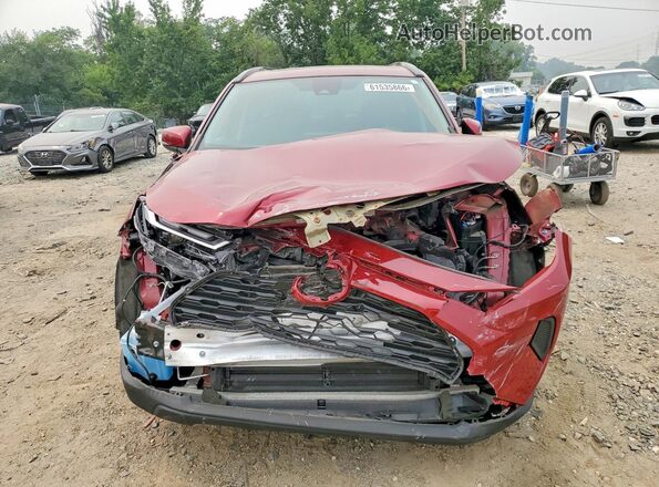 4T3RWRFV8NU057210 2022 TOYOTA RAV4 Burgundy Вид спереду