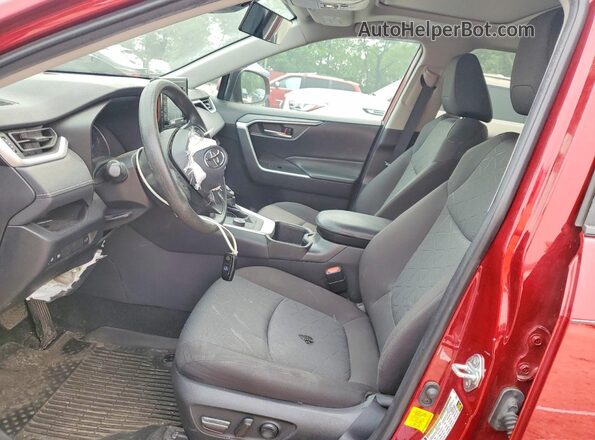 4T3RWRFV8NU057210 2022 TOYOTA RAV4 Burgundy Вид салону спереду