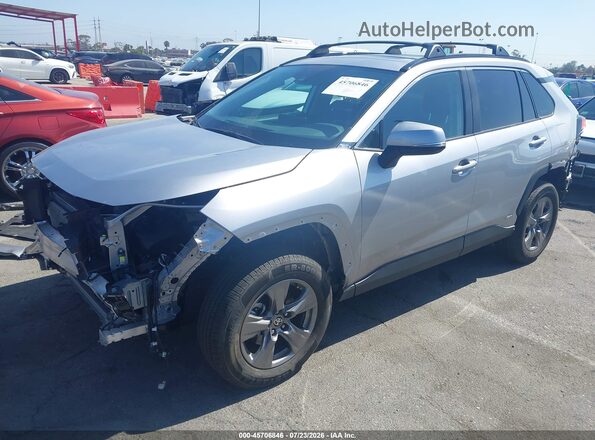 4T3RWRFV8RU133398 2024 TOYOTA RAV4 HYBRID Silver Առջևի ձախ երեք քառորդ տեսարան