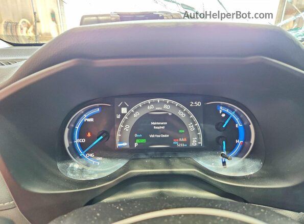 4T3RWRFV8SU201009 2025 TOYOTA RAV4 Red Instrument cluster view