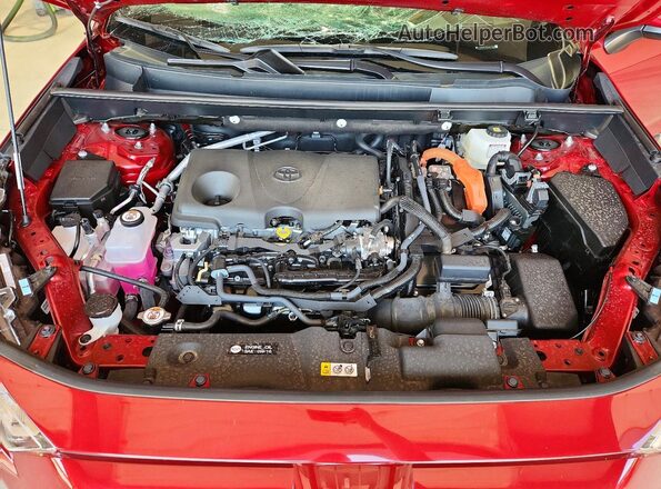 4T3RWRFV8SU201009 2025 TOYOTA RAV4 Red Engine compartment view