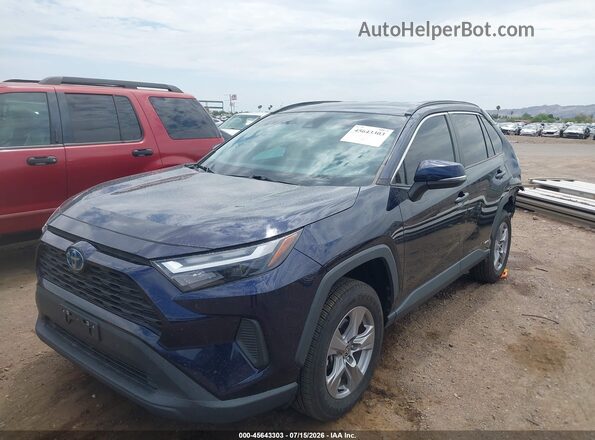 4T3RWRFV9NU074792 2022 TOYOTA RAV4 HYBRID Blue წინა მარცხენა ხედი სამი მეოთხედიდან