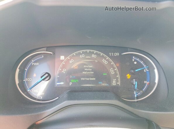 4T3RWRFV9SU211175 2025 TOYOTA RAV4 Silver Вид щитка приладів