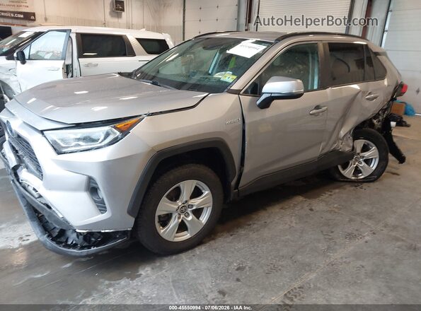 4T3RWRFVXLU003792 2020 TOYOTA RAV4 HYBRID Silver Передня ліва чверть