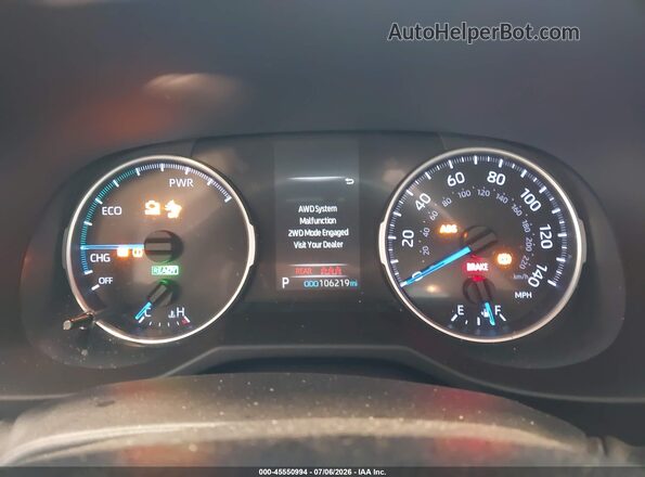 4T3RWRFVXLU003792 2020 TOYOTA RAV4 HYBRID Silver Вид задніх сидінь