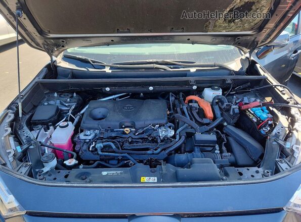 4T3RWRFVXPU095458 2023 TOYOTA RAV4 Gray Вид підкапотного простору