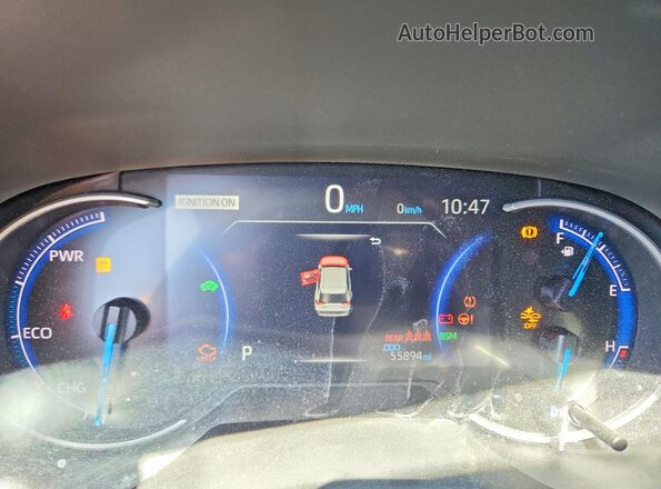 4T3RWRFVXPU095458 2023 TOYOTA RAV4 Gray Вид щитка приладів