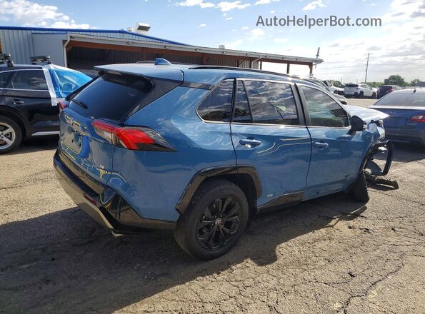 4T3T6RFV7NU104877 2022 TOYOTA RAV4 Blue Trasero derecho