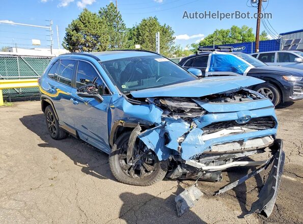 4T3T6RFV7NU104877 2022 TOYOTA RAV4 Blue Delantero derecho