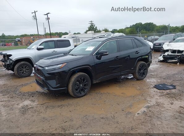 4T3T6RFV8PU111632 2023 TOYOTA RAV4 HYBRID Black წინა მარცხენა ხედი სამი მეოთხედიდან
