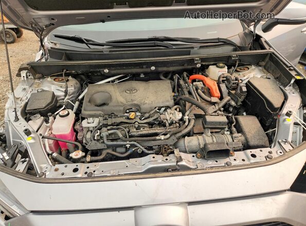 4T3T6RFVXNU067016 2022 TOYOTA RAV4 Silver Engine compartment view
