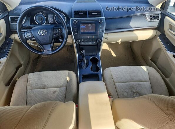 4T4BF1FK2GR566736 2016 TOYOTA CAMRY Tan წინა პანელის ხედი
