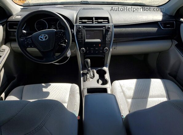 4T4BF1FK3GR579530 2016 TOYOTA CAMRY Charcoal Widok deski rozdzielczej