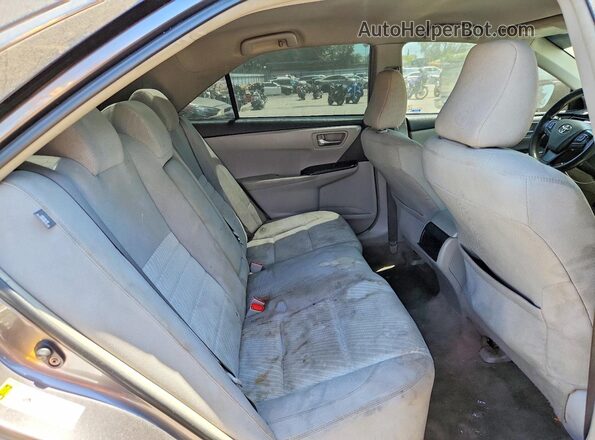 4T4BF1FK4GR571579 2016 TOYOTA CAMRY Gray უკანა სავარძლების ხედი
