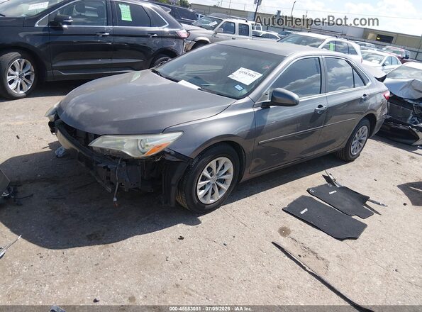 4T4BF1FK6GR555514 2016 TOYOTA CAMRY Gray Przód lewy