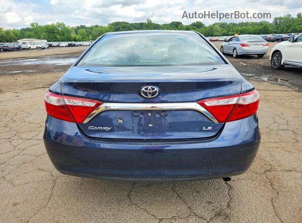 4T4BF1FK7GR516978 2016 TOYOTA CAMRY Blue Rear view
