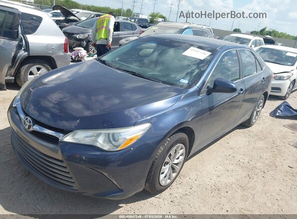 4T4BF1FK7GR528810 2016 TOYOTA CAMRY Blue Առջևի ձախ երեք քառորդ տեսարան