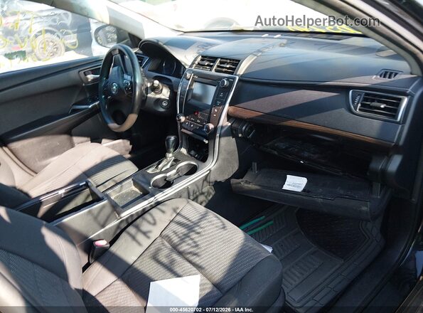 4T4BF1FK7GR531285 2016 TOYOTA CAMRY Black წინა სალონის ხედი